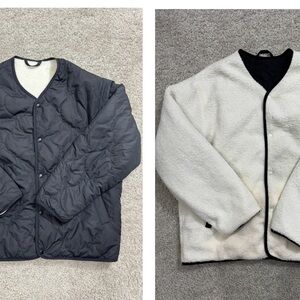 Reversible Men's Lightweight Jacket - Black & Cream